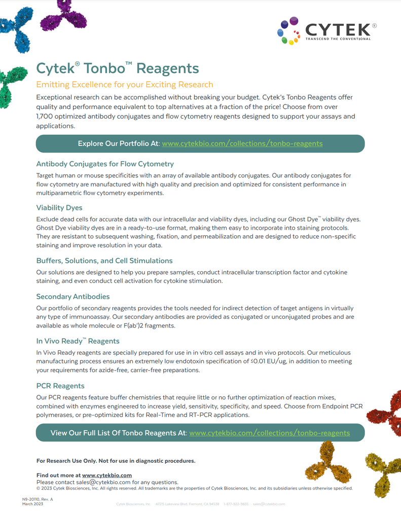 Cytek® Tonbo™ Reagents | Cytek Biosciences