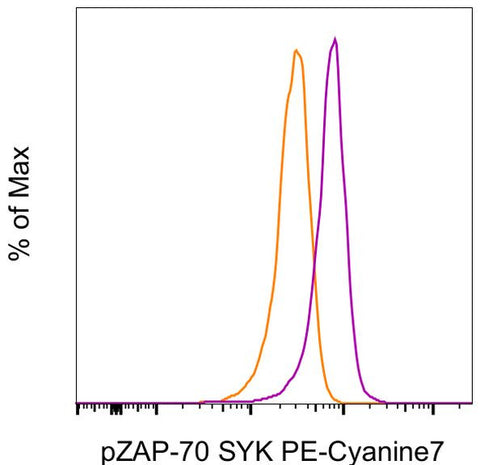Phospho-ZAP70/Syk (Tyr319, Tyr352) Monoclonal Antibody (n3kobu5), PE-Cyanine7, eBioscience