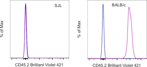 CD45.2 Monoclonal Antibody (104), Brilliant Violet 421, eBioscience