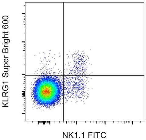 KLRG1 Monoclonal Antibody (2F1), Super Bright 600, eBioscience