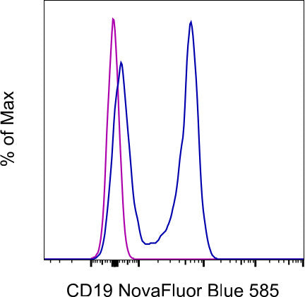 CD19 Monoclonal Antibody (eBio1D3 (1D3)), NovaFluor Blue 585, eBioscience