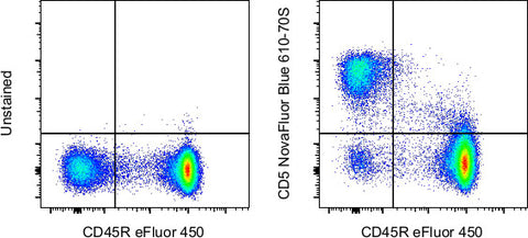CD5 Monoclonal Antibody (53-7.3), NovaFluor Blue 610-70S, eBioscience