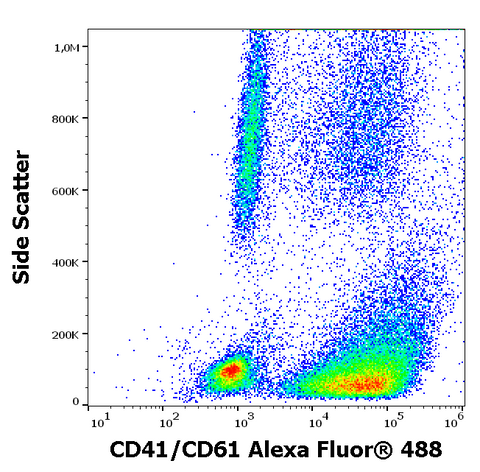 Alexa Fluor<sup>&trade;</sup> 488 Anti-Human CD41/CD61 (PAC-1)