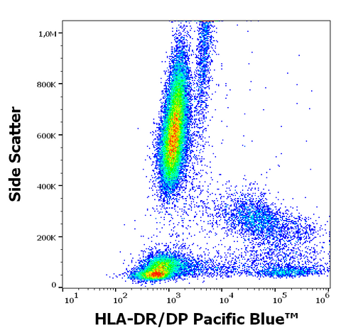 Pacific Blue<sup>&trade;</sup> Anti-Human MHC Class II (HLA-DR, DP) (MEM-136)