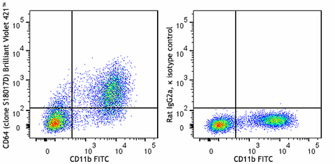 Brilliant Violet 421™ anti-mouse CD64 (FcγRI)
