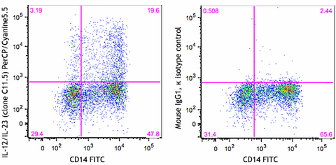 PerCP/Cyanine5.5 anti-human IL-12/IL-23 p40