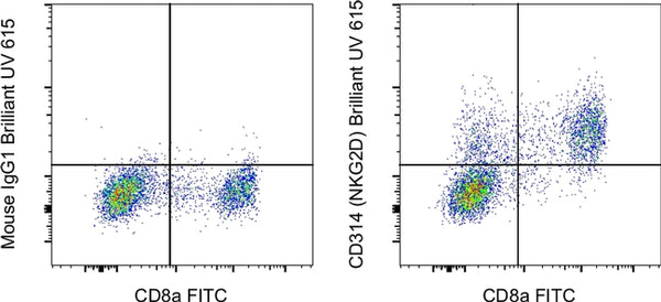 CD314 (NKG2D) Monoclonal Antibody (1D11), Brilliant Ultra Violet™ 615 ...