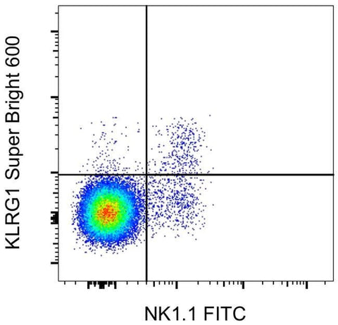 KLRG1 Monoclonal Antibody (2F1), Super Bright™ 600, eBioscience™