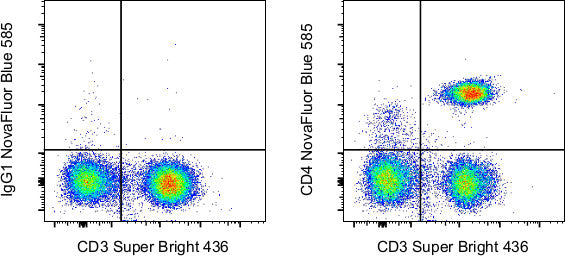 CD4 Monoclonal Antibody (RPA-T4), NovaFluor™ Blue 585 | Cytek Biosciences