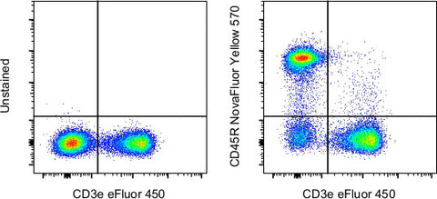 CD45R (B220) Monoclonal Antibody (RA3-6B2), NovaFluor™ Yellow 570